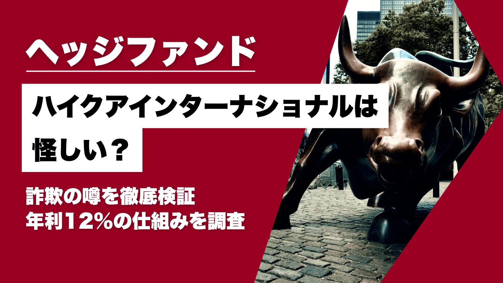 ハイクアインターナショナルは怪しい？詐欺の噂を徹底検証！年利12%の仕組みを調査